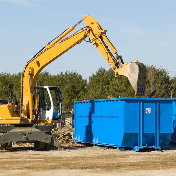 are there any restrictions on where a residential dumpster can be placed in Columbus Michigan